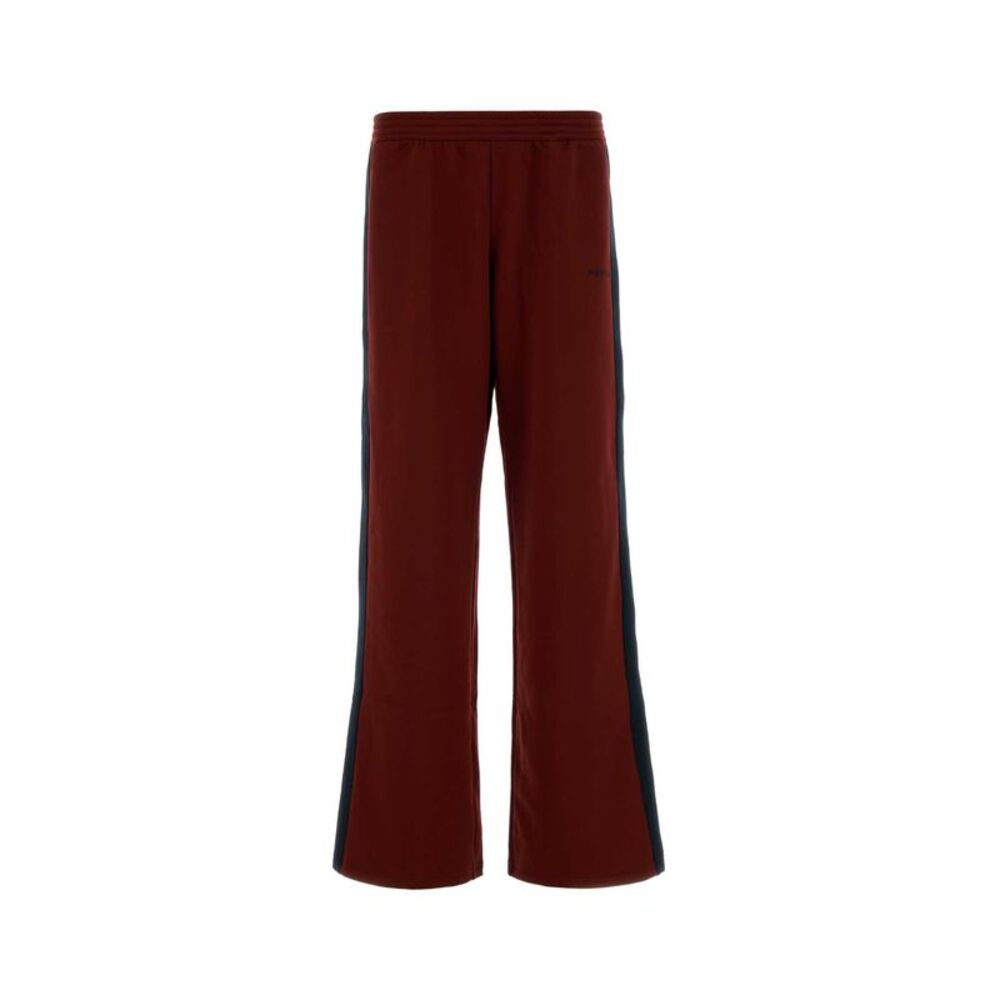 Alexander Mcqueen Men Burgundy Polyester Blend Joggers